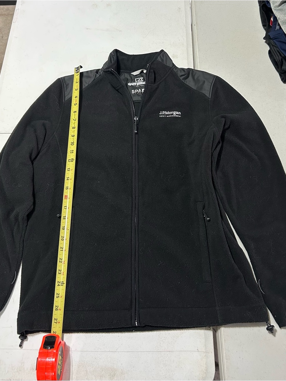 Cutter & Buck JP Morgan Asset Management Black Full Zip Microfleece Jacket